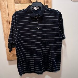 Peter Millar striped soft polo type shirt